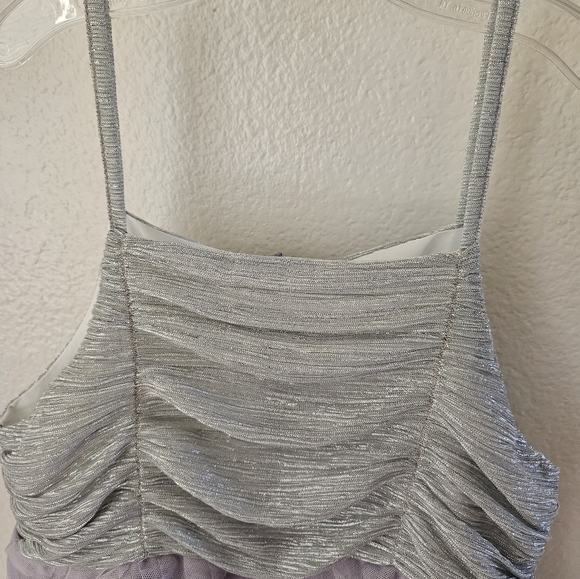 *NWOT* Alice Girl's Silver Layered tulle Dress in size 11 - Picture 4 of 6